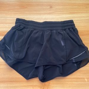 Black Lululemon Hotty Hot Shorts